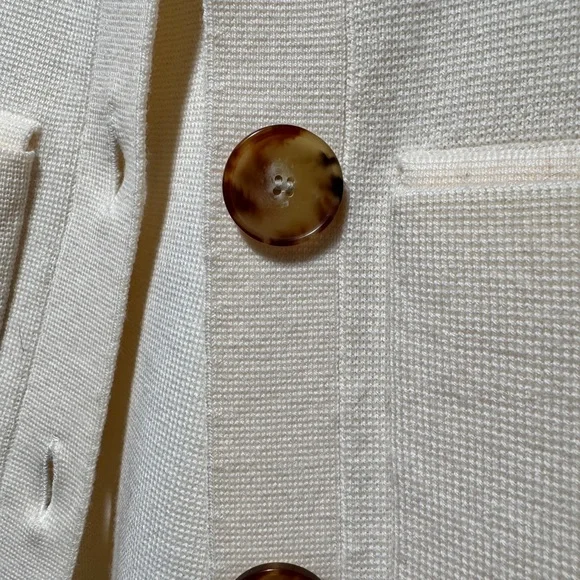 Sezane Betty Cardigan Ecru - Picture 4 of 6